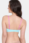 Zivame Beautiful Basics Padded Non Wired 3/4th Coverage T-Shirt Bra - Tanager Turquoise — thumbnail 2